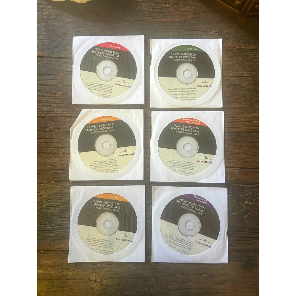 Carson Dunlop Home Inspection Training DVD Lot Electrical Plumbing HVAC 2007